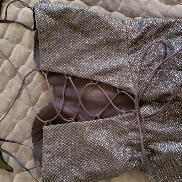 Navy Blue Prom Dress - Picture 3 of 8